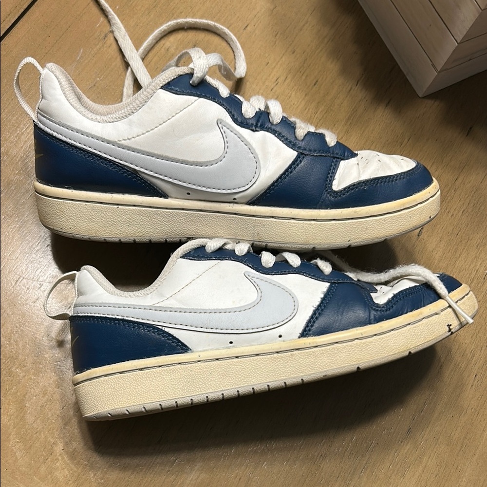 Nike Blue and White Classic Sneakers